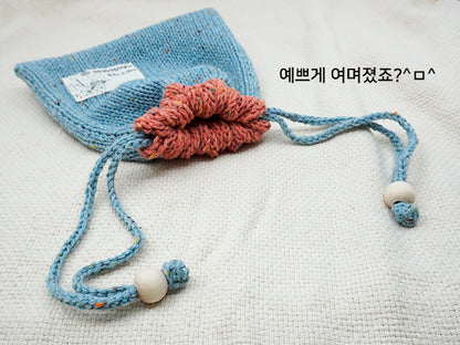 [뜨개도안] 도트네프 투톤 파우치